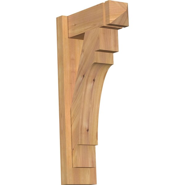 Ekena Millwork Merced Arts & Crafts Smooth Outlooker, Western Red Cedar, 5 1/2"W x 14"D x 26"H OUT06X14X26MRC03SWR - main